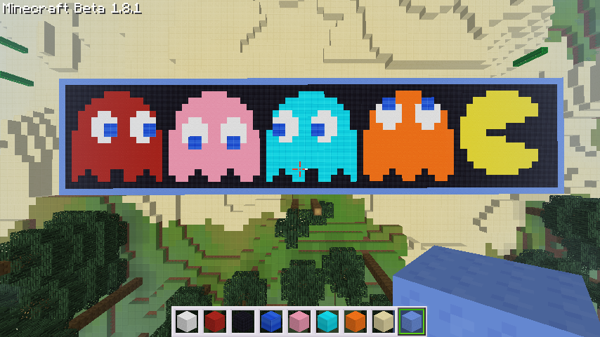 Minecraft_PacmanOverhead
