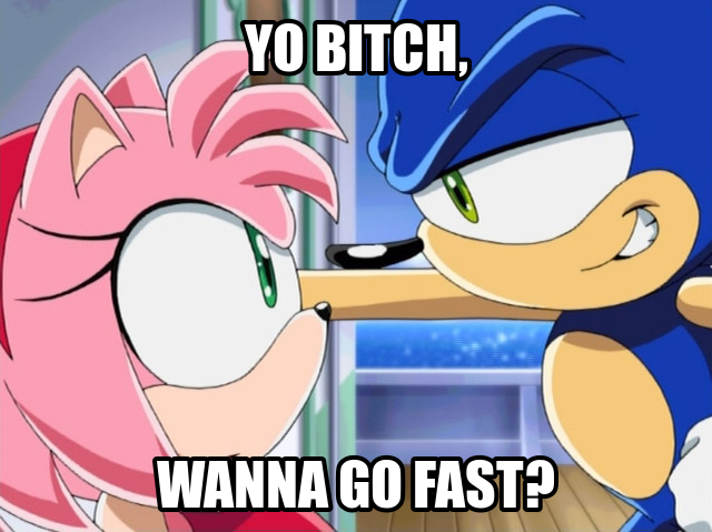 Sonic also enforces patriarchal values and denies the agency of Amy.